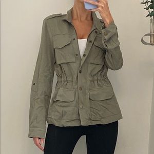 Design Lab Utility Jacket Army Green Size M